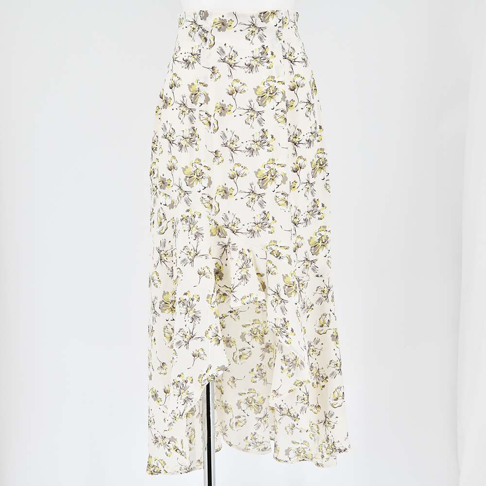 【新品＆新作レンタル】ダズリン　dazzlin　morning gloryヘムスカート　ロングスカート　花柄